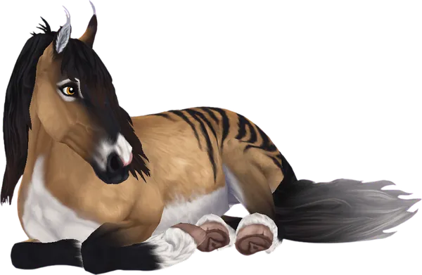 Jorvik Wild Horse, Mantle Striped Buckskin