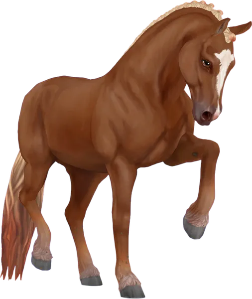 Jorvik Friesian, Flaxen Chestnut