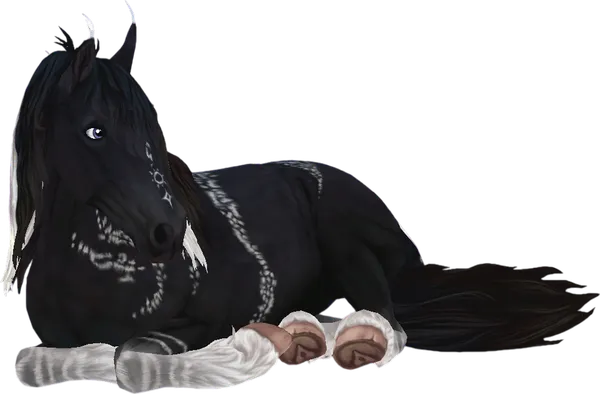 Jorvik Wild Horse, Black Warped Brindle (Soul Steed)
