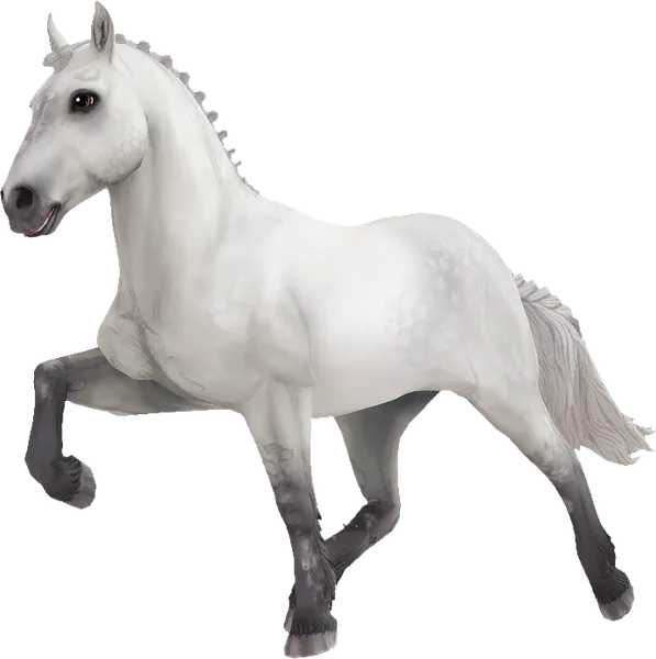 Icelandic Horse, Light Grey