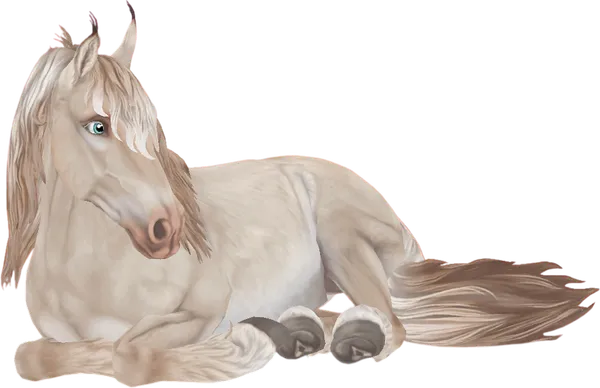Jorvik Wild Horse, Cremello